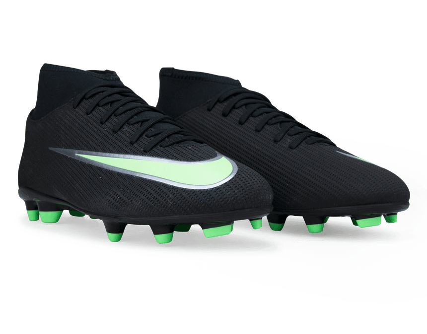 Nike Kids Zoom Mercurial Superfly 11 Club FG/MG Black/Illusion Green Together