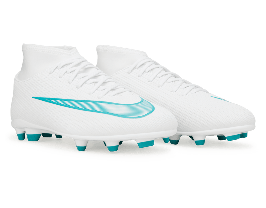 Nike Kids Zoom Mercurial Superfly 11 Club FG/MG White/Dusty Cactus Pair