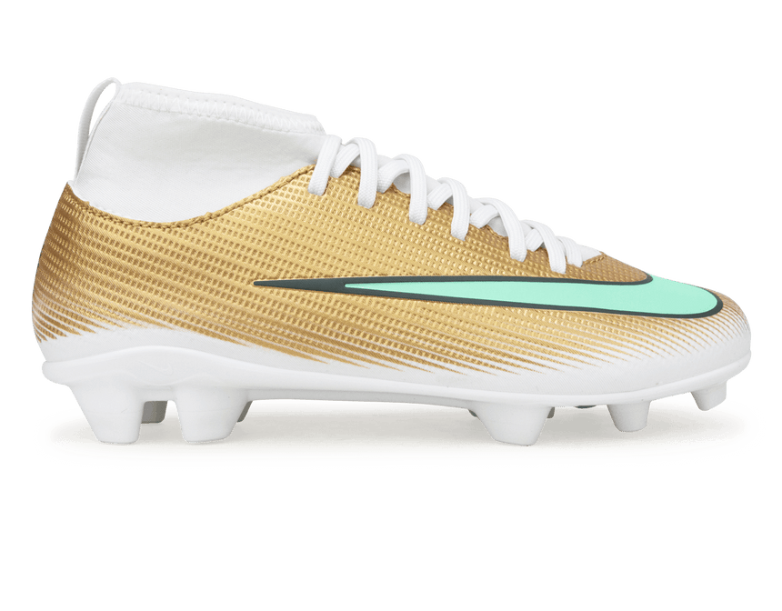 Nike Kids Zoom Mercurial Superfly 11 Club Kylian Mbappe FG/MG Metallic Gold