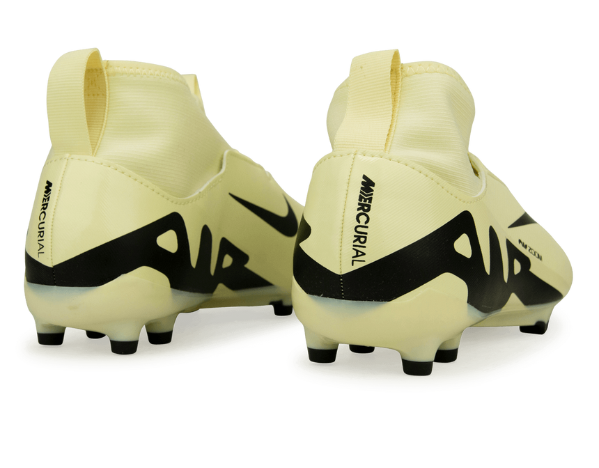 Nike Kids Zoom Mercurial Superfly 9 Academy FG/MG Lemonade/Black Rear