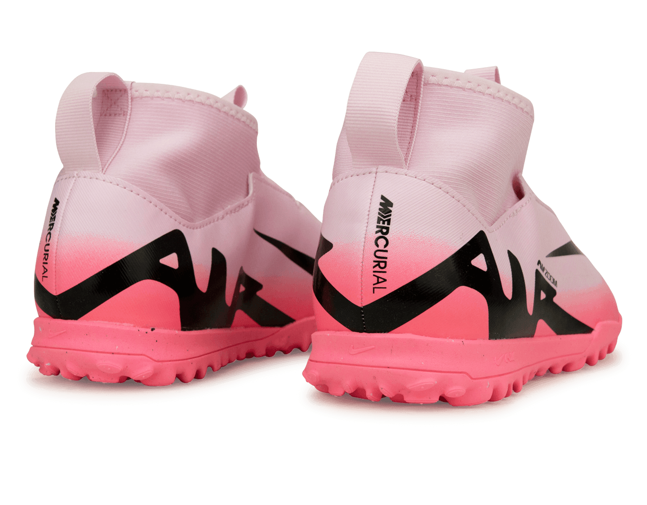 Nike Kids Zoom Mercurial Superfly 9 Academy TF Pink Foam/Black Rear