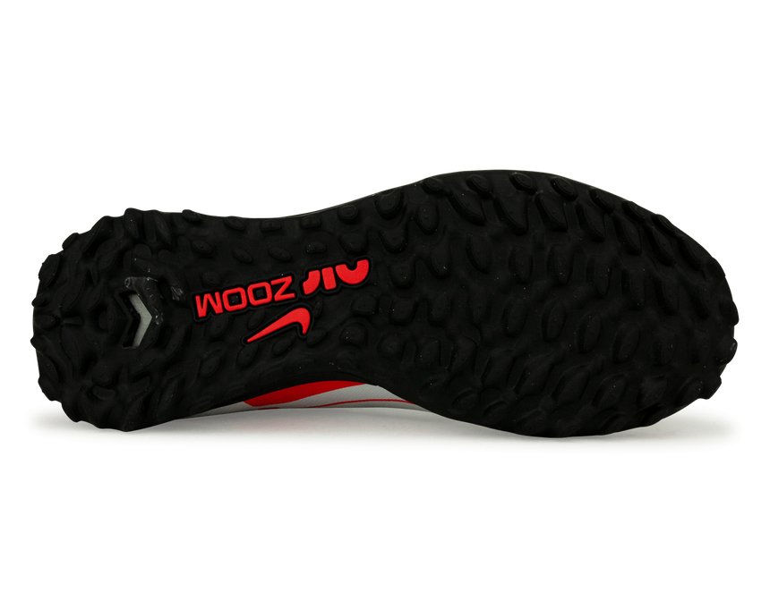 Nike Kids Zoom Mercurial Superfly 9 Academy TF White/Red Sole