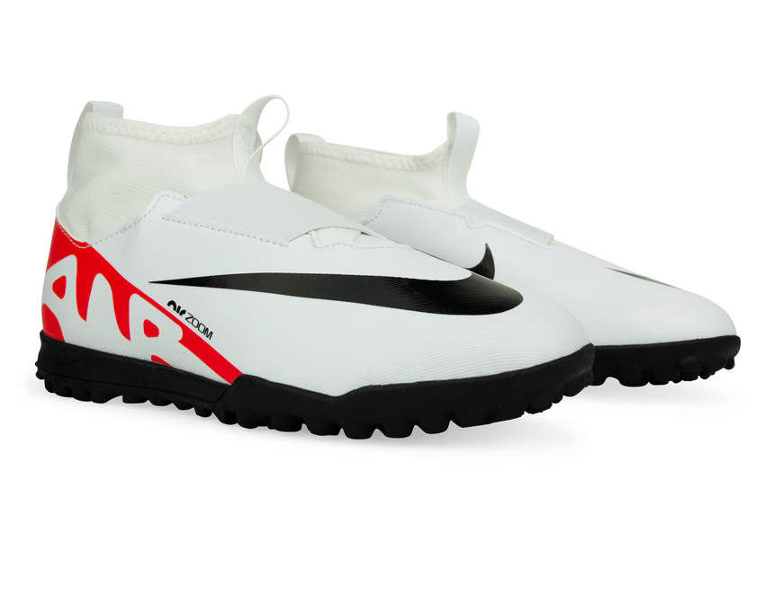 Nike Kids Zoom Mercurial Superfly 9 Academy TF White/Red Together