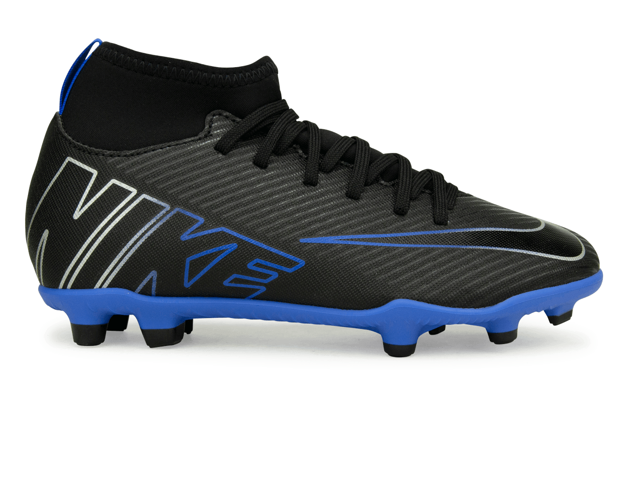 Nike Kids Zoom Mercurial Superfly 9 Club FG/MG Black/Blue