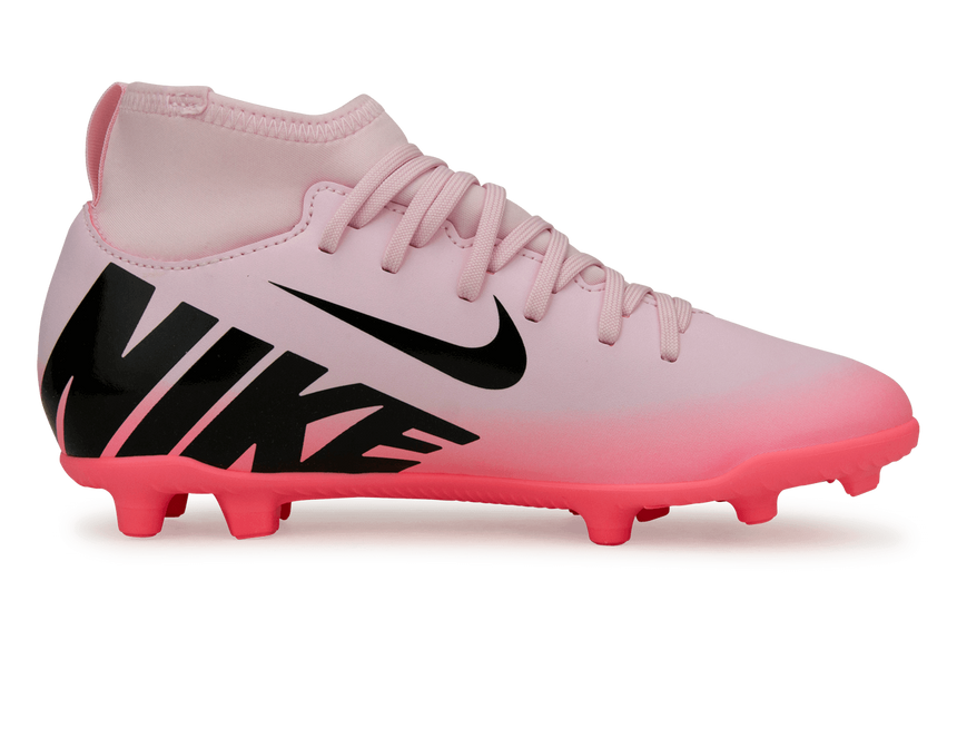 Nike Kids Zoom Mercurial Superfly 9 Club FG/MG Pink Foam/Black Side
