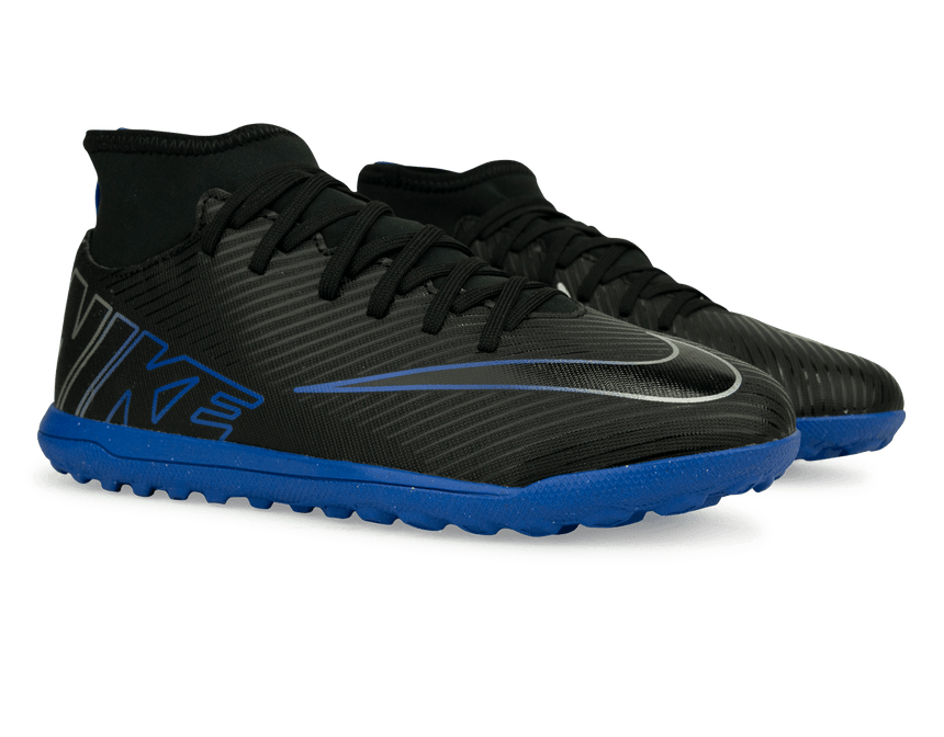 Nike Kids Zoom Mercurial Superfly 9 Club TF Black/Blue Togethe
