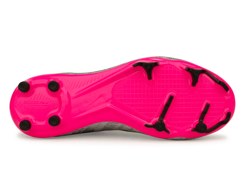 Nike Kids Zoom Mercurial Superfly 9 Pro FG Silver/Pink Sole