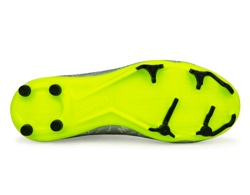 Nike Kids Zoom Mercurial Vapor 15 Academy FG/MG Silver/Volt Sole