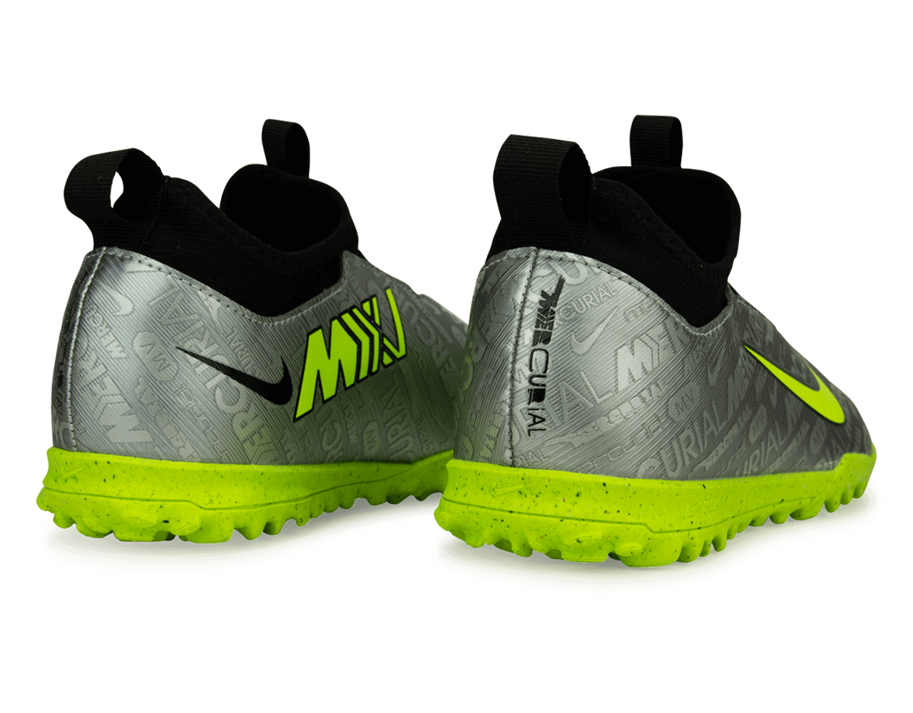 Nike Kids Zoom Mercurial Vapor 15 Academy XXV TF Silver/Volt Rear