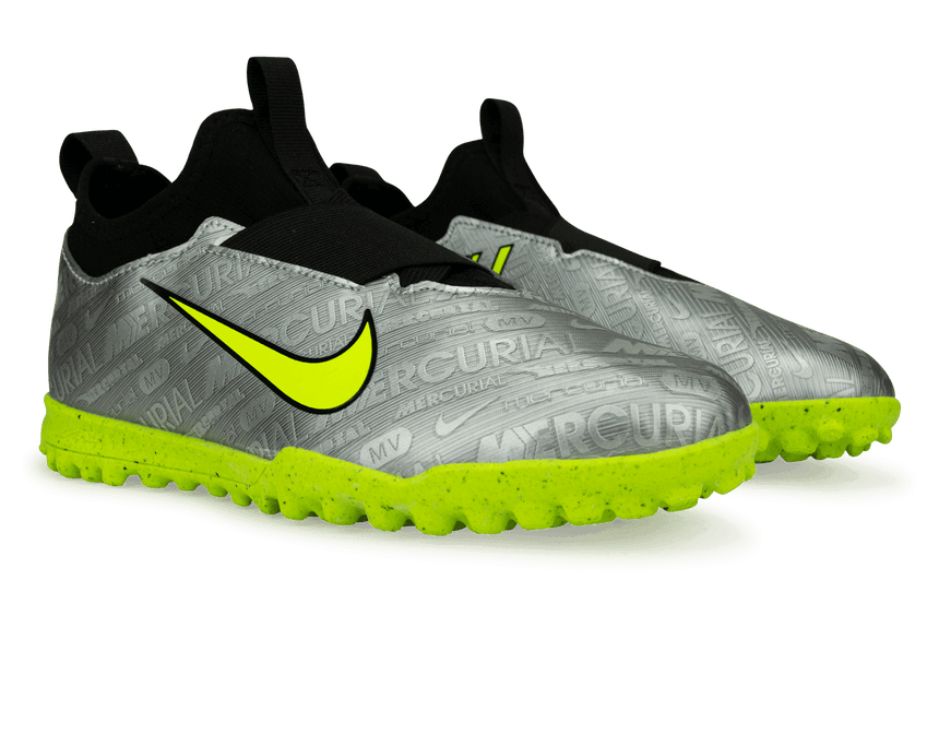 Nike Kids Zoom Mercurial Vapor 15 Academy XXV TF Silver/Volt Together