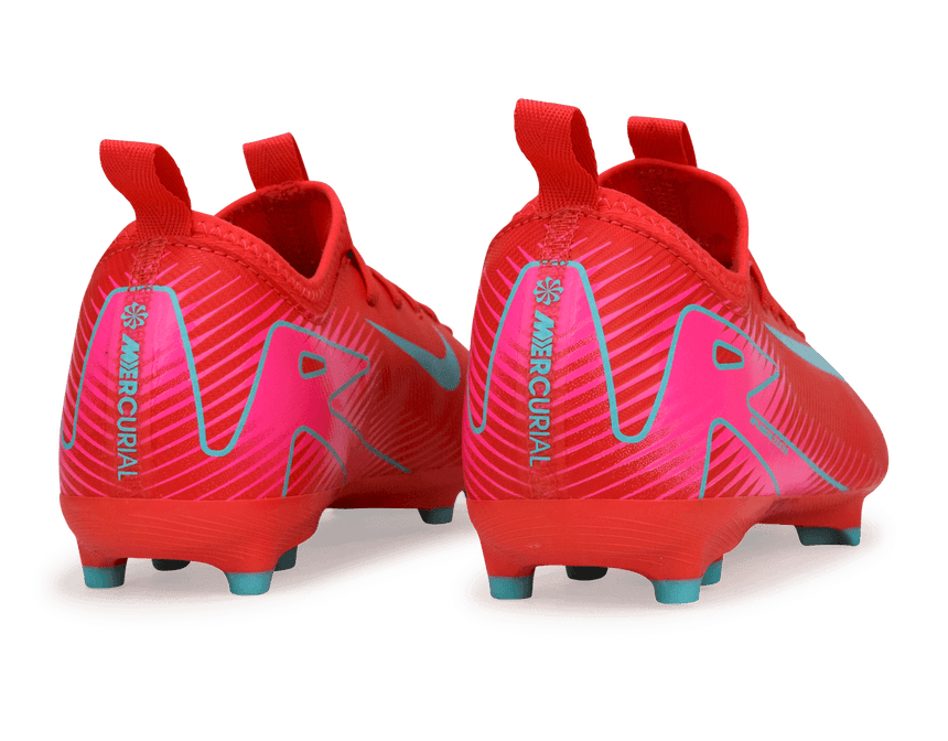 Nike Kids Zoom Mercurial Vapor 16 Academy FG Ember Glow/Aurora Green Back
