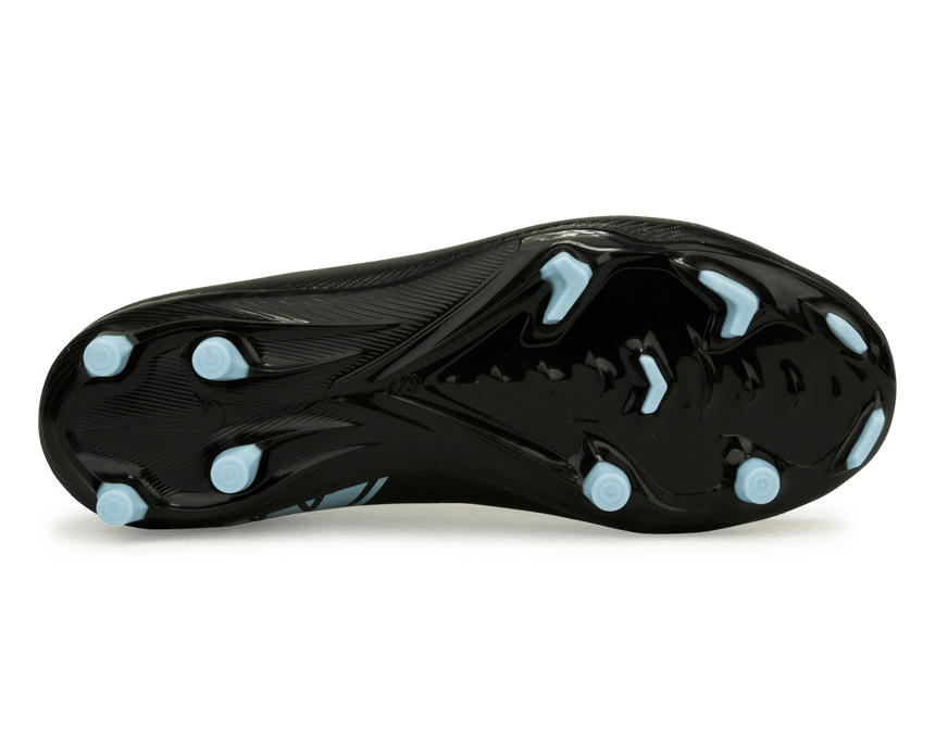 Nike Kids Zoom Mercurial Vapor 16 Academy FG/MG Black/Ice Blue Sole