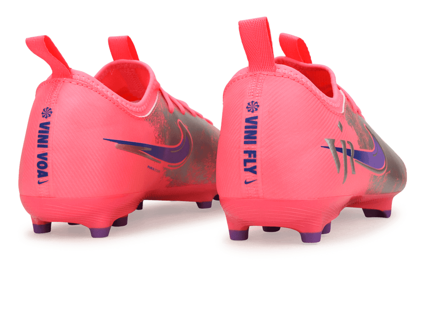 Nike Kids Zoom Mercurial Vapor 16 Academy FG 'Vini Jr' Sunset Pulse/Old Royal Rear