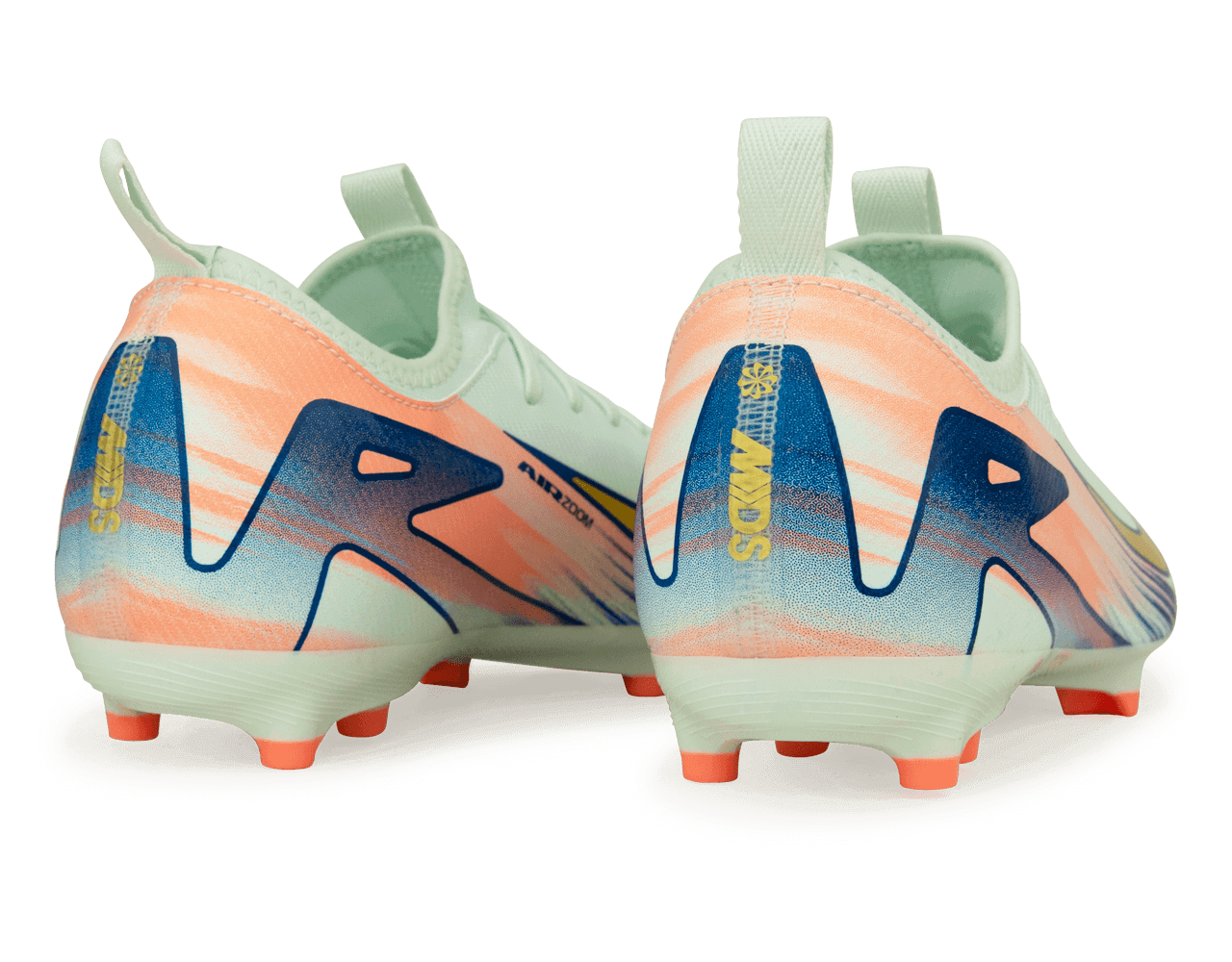 Nike Kids Zoom Mercurial Vapor 16 Academy MDS 009 FG/MG Barely Green/Metallic Gold Rear