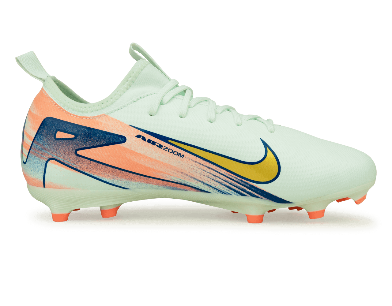 Nike Kids Zoom Mercurial Vapor 16 Academy MDS 009 FG/MG Barely Green/Metallic Gold Side