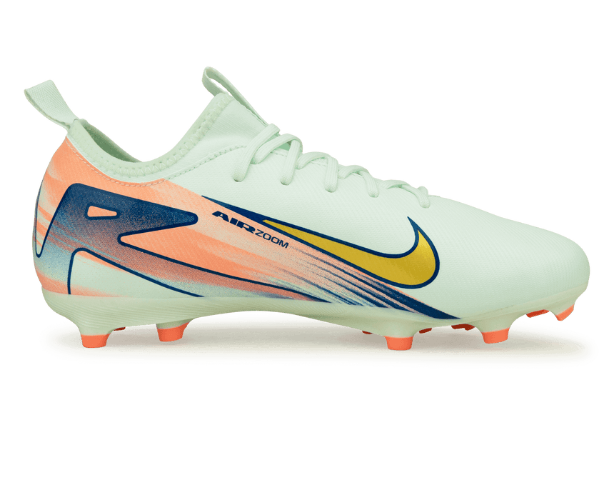 Nike Kids Zoom Mercurial Vapor 16 Academy MDS 009 FG/MG Barely Green/Metallic Gold Side