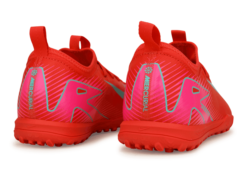 Nike Kids Zoom Mercurial Vapor 16 Academy TF Ember Glow/Aurora Green Rear