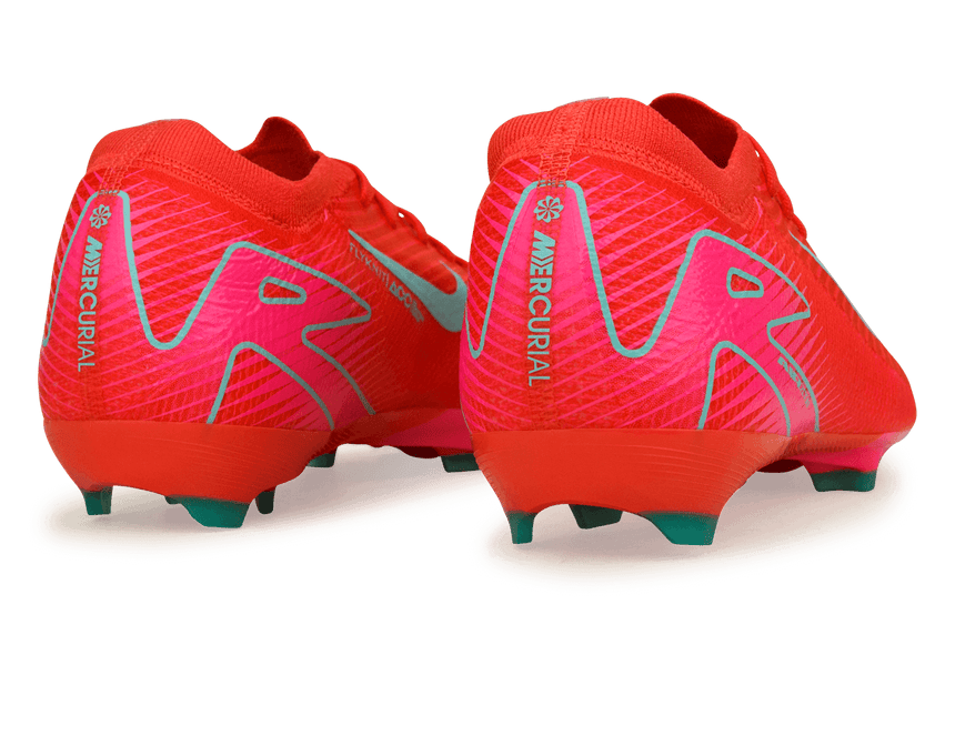 Nike Kids Zoom Mercurial Vapor 16 Pro FG Ember Glow/Aurora Green Rear