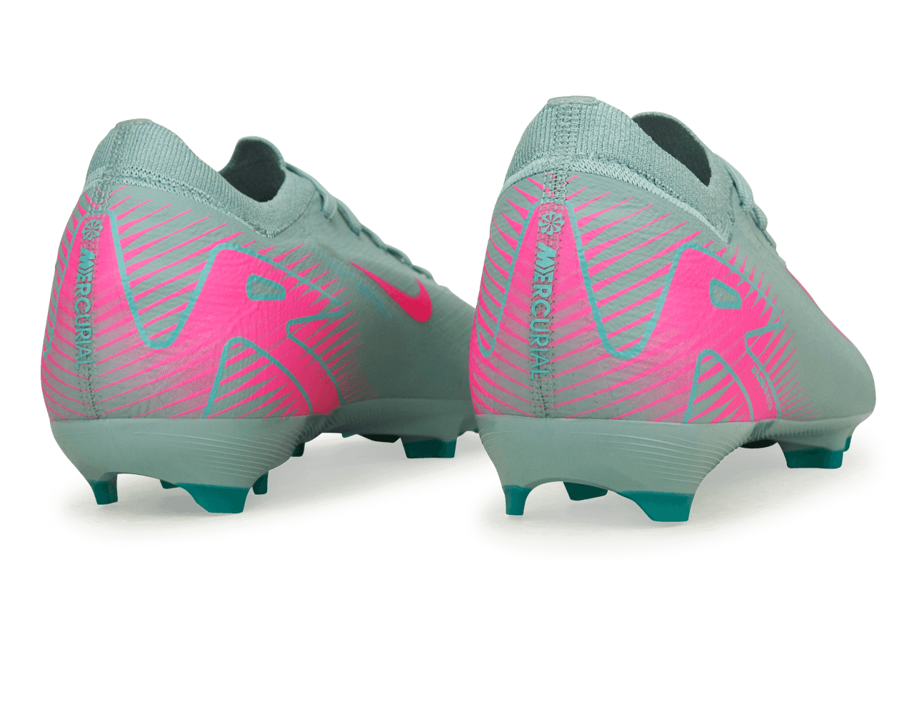 Nike Kids Zoom Mercurial Vapor 16 Pro FG Ocean Cube/Pink Blast Heel