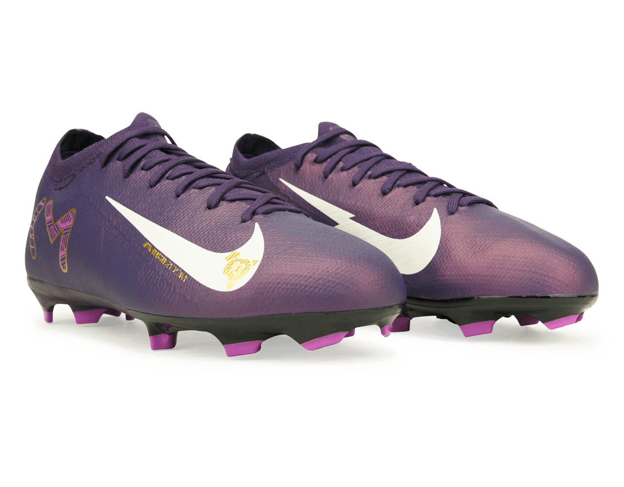 Nike Kids Zoom Mercurial Vapor 16 Pro KM FG Grand Purple/Pale Ivory Together