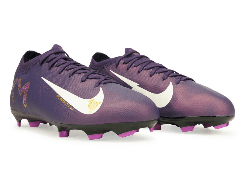 Nike Kids Zoom Mercurial Vapor 16 Pro KM FG Grand Purple/Pale Ivory Together