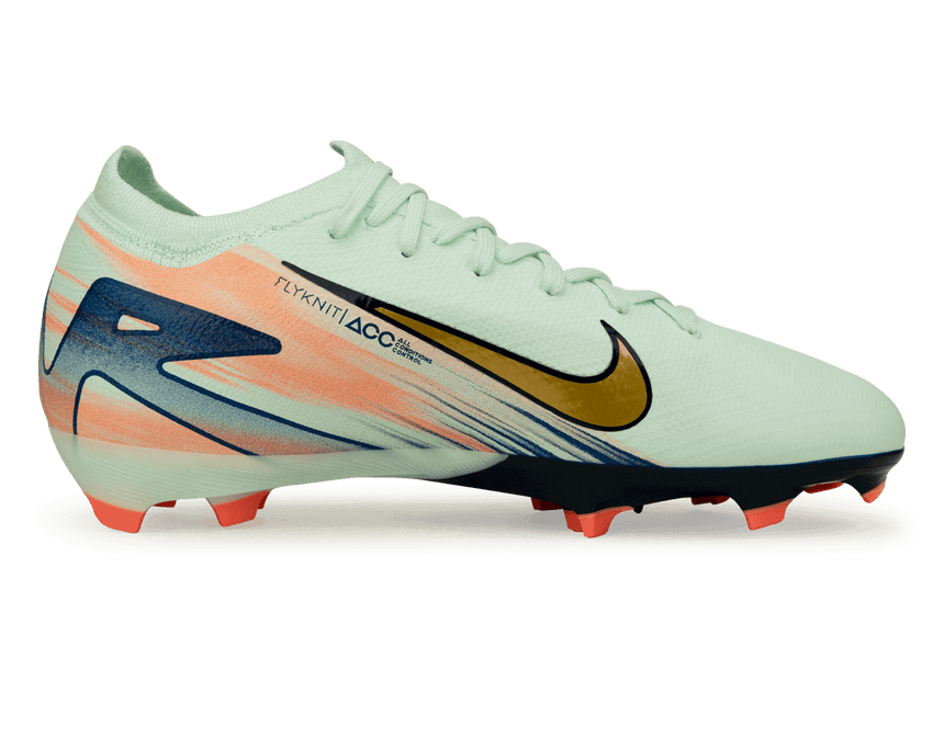 Nike Kids Zoom Mercurial Vapor 16 Pro MDS 009 FG Barely Green/Metallic Gold Side