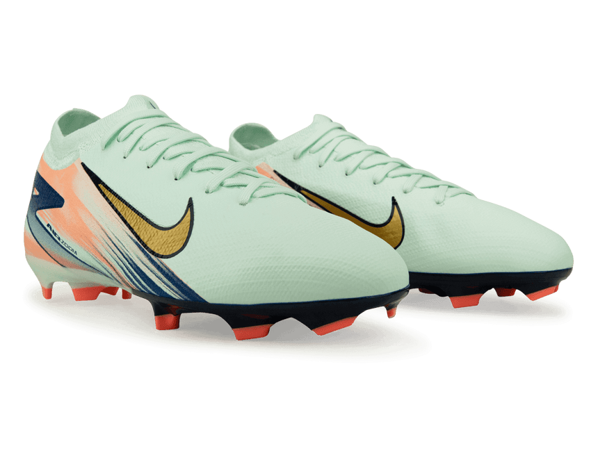 Nike Kids Zoom Mercurial Vapor 16 Pro MDS 009 FG Barely Green/Metallic Gold Together
