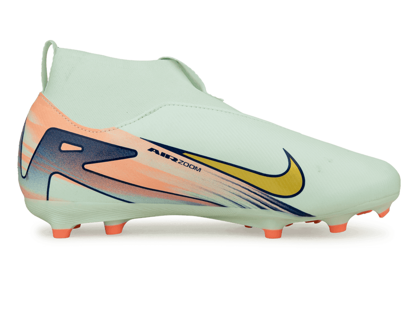Nike Kids Zoom Mercurial Superfly 10 Academy MDS 009 FG/MG Barely Green/Metallic Gold Side