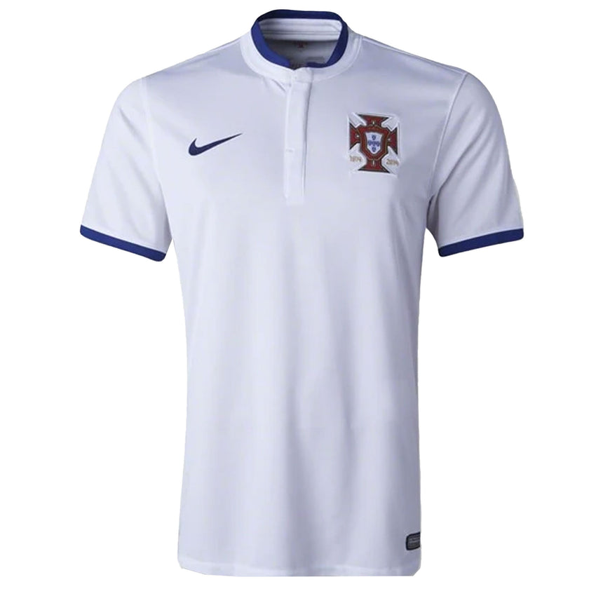 Nike Mens 2014/15 Portugal Away Jersey White/Deep Royal Blue Front