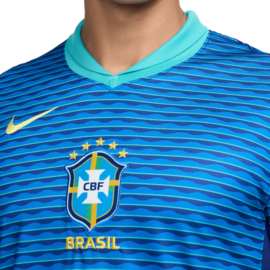 Nike Men's Brazil 2024/25 Away Jersey Blue/Green Crest