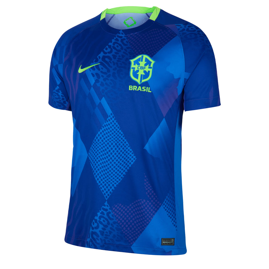 Nike Men's Brazil 2025/26 Away Jersey Blue/Green Front