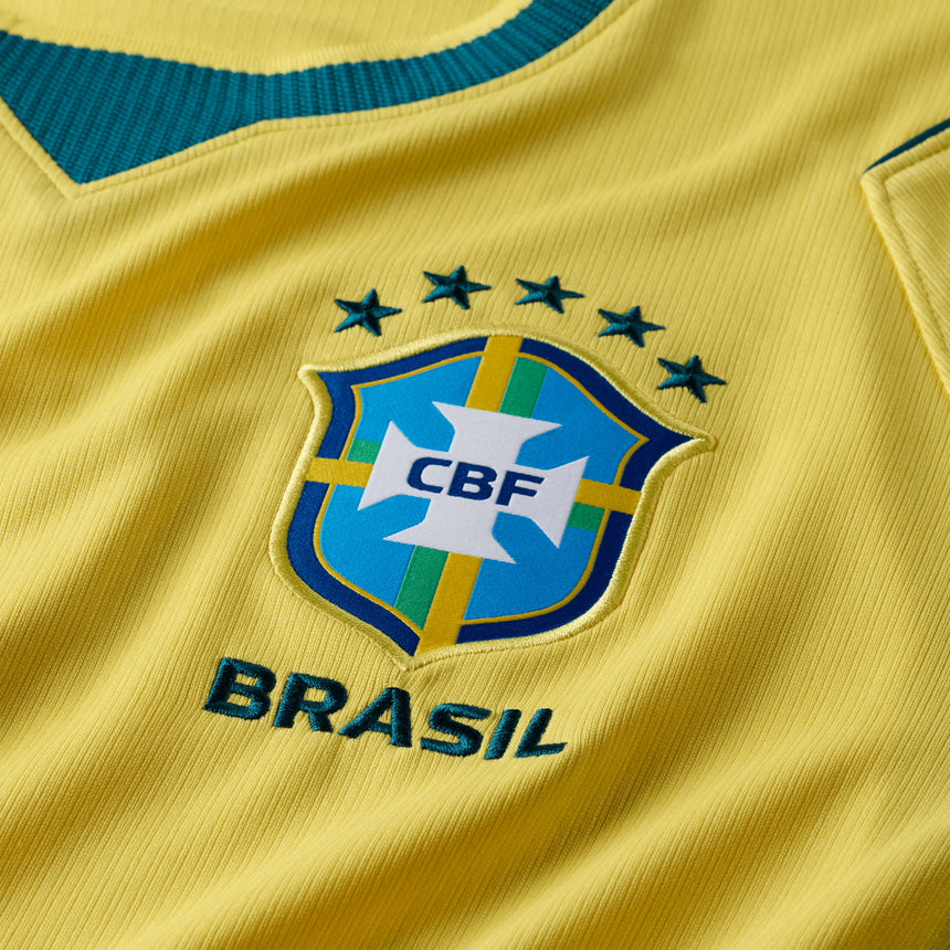 Nike Men's Brazil Home World Cup Jersey 2026 Yellow Crest