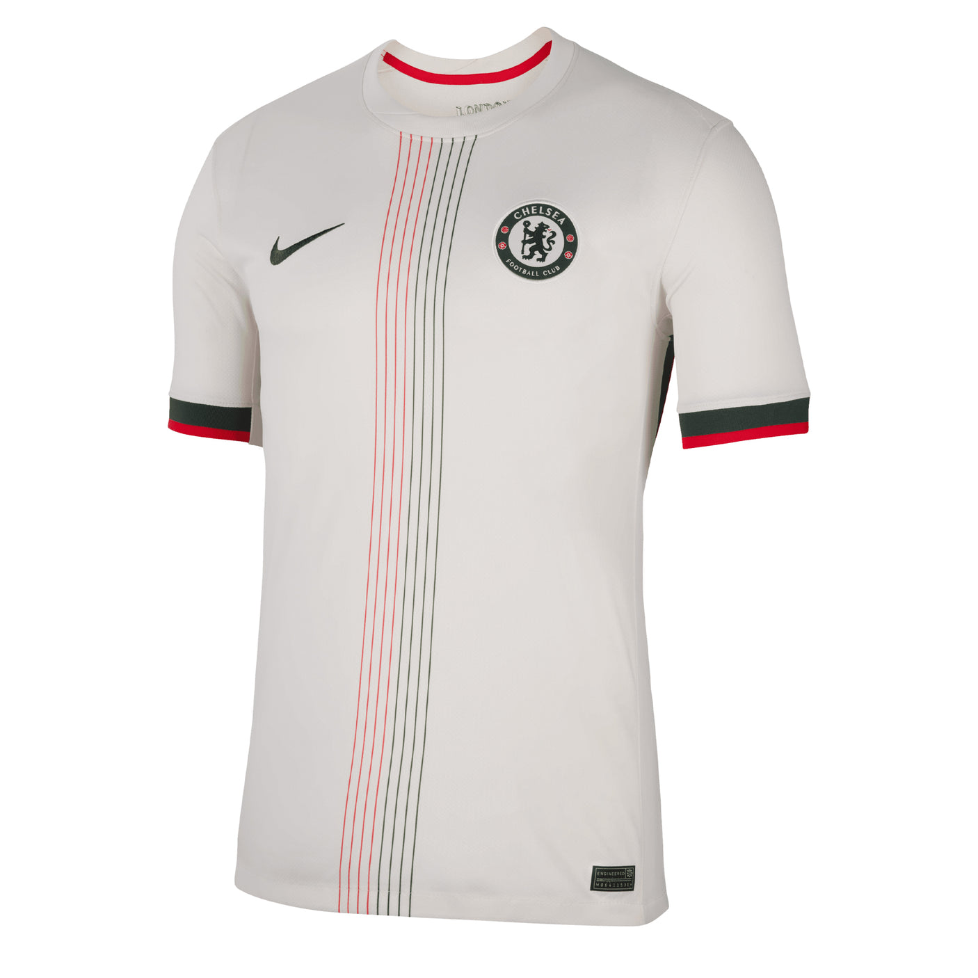 Nike Men's Chelsea 2025/26 Away Jersey Jade/Red Front