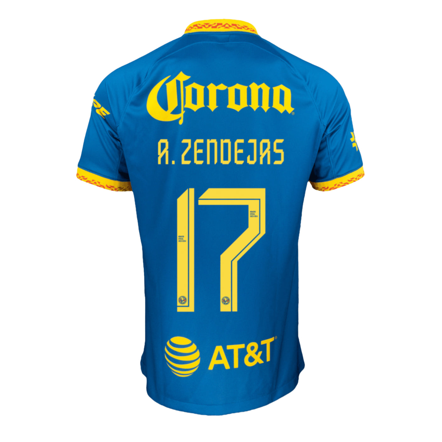 Nike Men's Club America 2023/24 Away Jersey w/ A.Zendejas #17 Printing Back