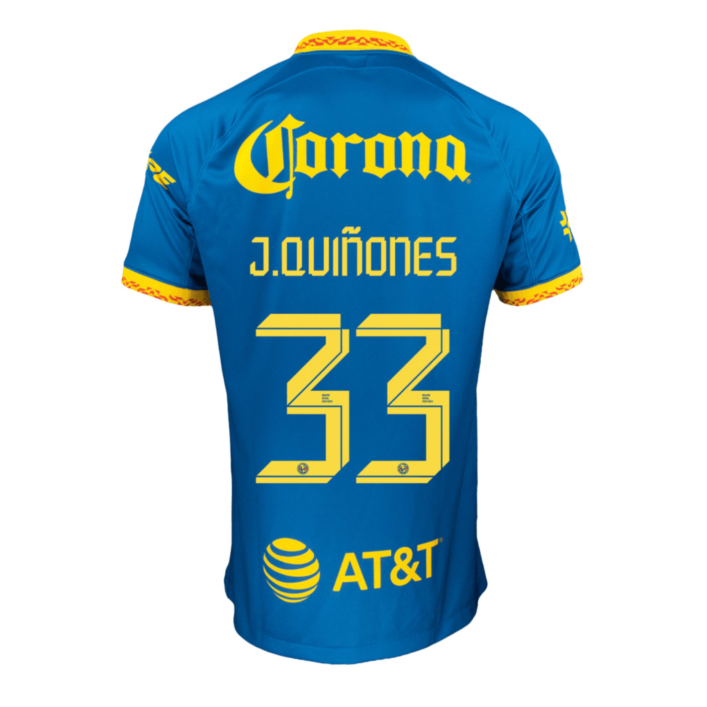 Nike Men's Club America 2023/24 Away Jersey w/ J.Quinones #33 Printing Back