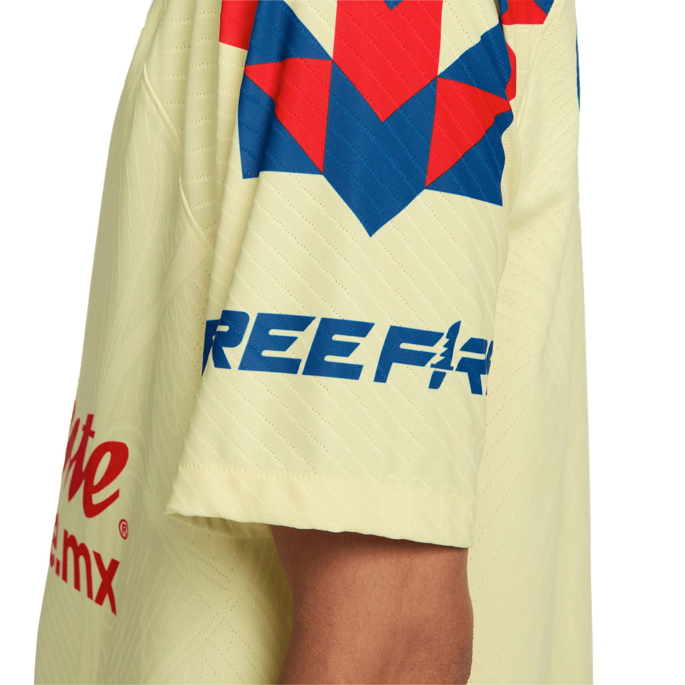 Nike Men's Club America 2023/24 Dri-FIT ADV Home Jersey Yellow/Blue Left Sleeve