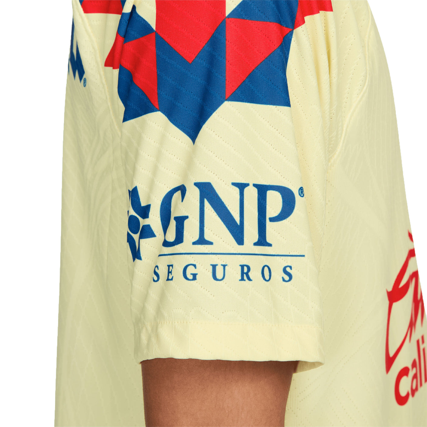 Nike Men's Club America 2023/24 Dri-FIT ADV Home Jersey Yellow/Blue Right Sleeve