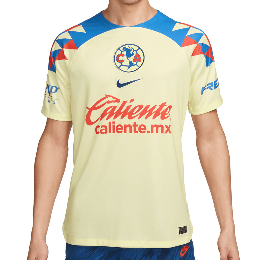 Nike Men's Club America 2023/24 Home Jersey Yellow/Blue Front