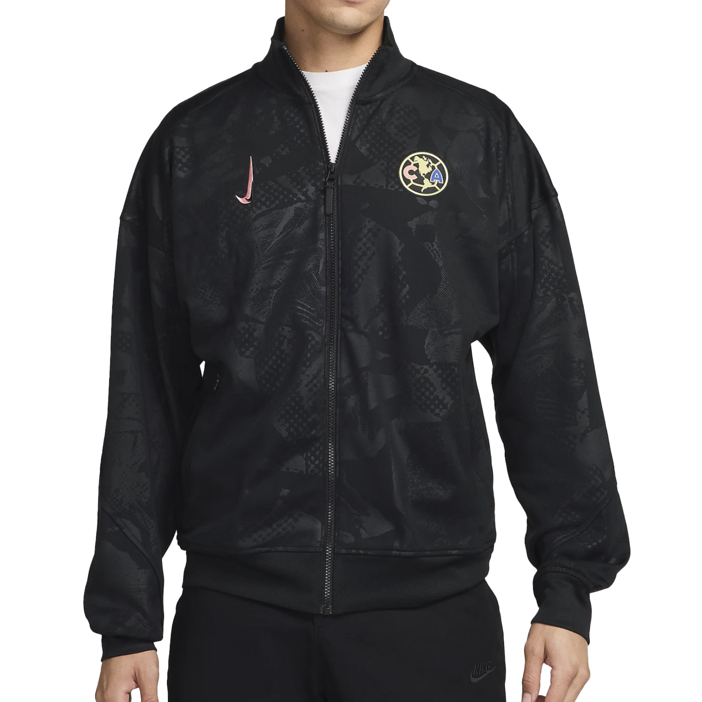 Nike Men's Club America 2024/25 Academy Pro Third Jacket Black/Coral Chalk Front