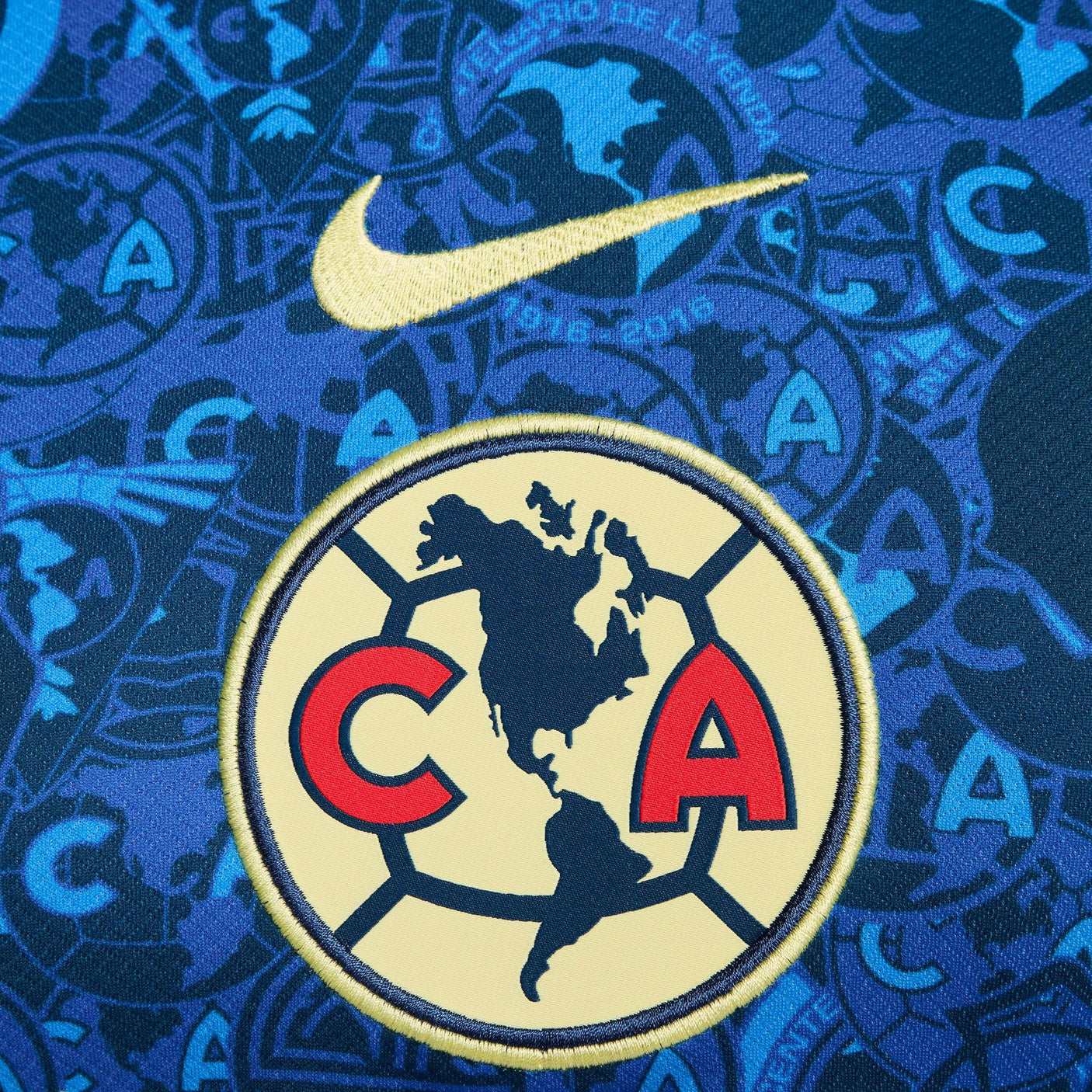 Nike Men's Club America 2024/25 Away Jersey Valerian Blue/Lemon Chiffon Crest