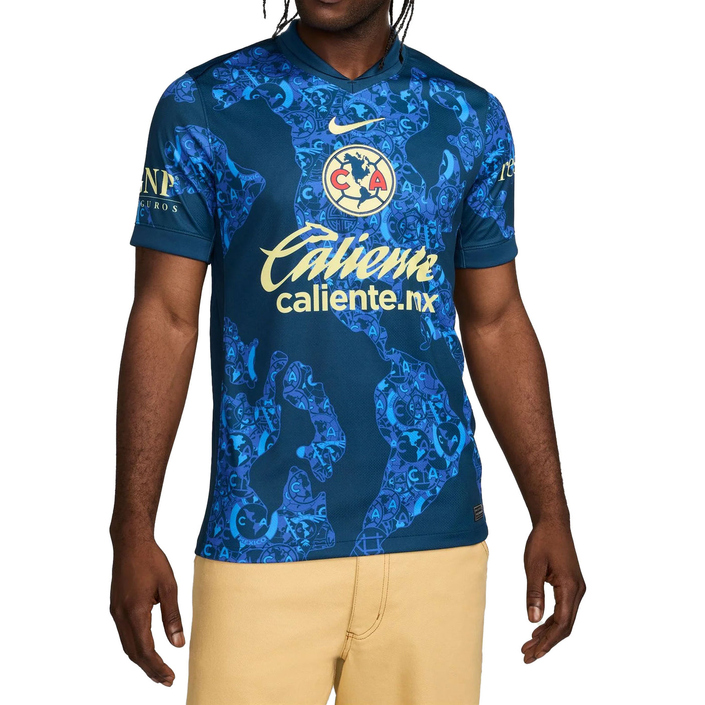 Nike Men's Club America 2024/25 Away Jersey Valerian Blue/Lemon Chiffon