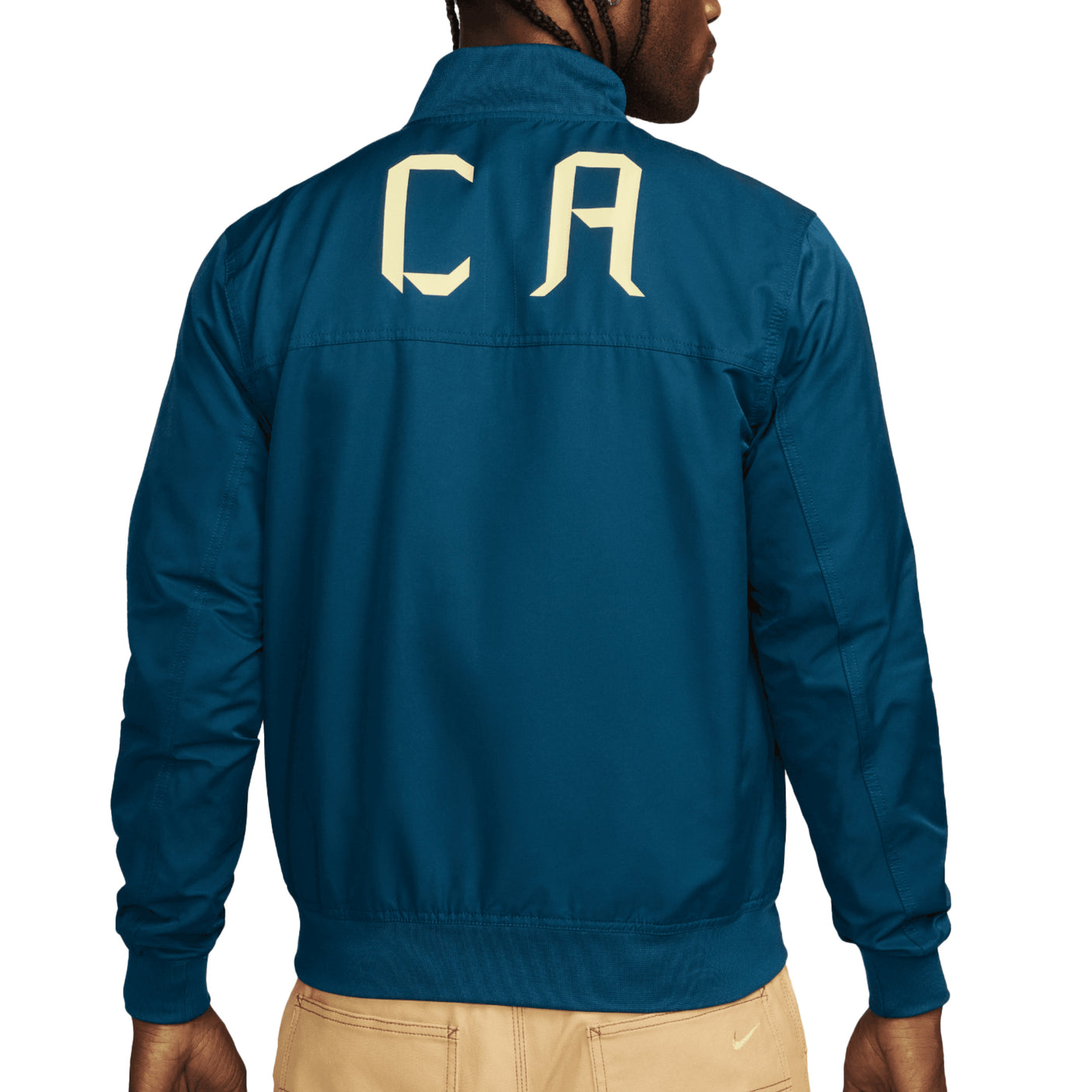 Nike Men's Club America 2024/25 Bomber Jacket Blue/Lemon Chiffon Back