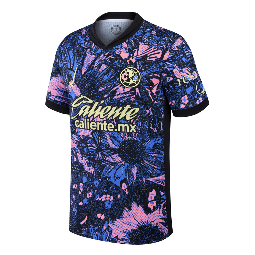 Nike Men's Club America 2024/25 Dri-FIT ADV Third Jersey Medium Blue/Lemon Chiffon