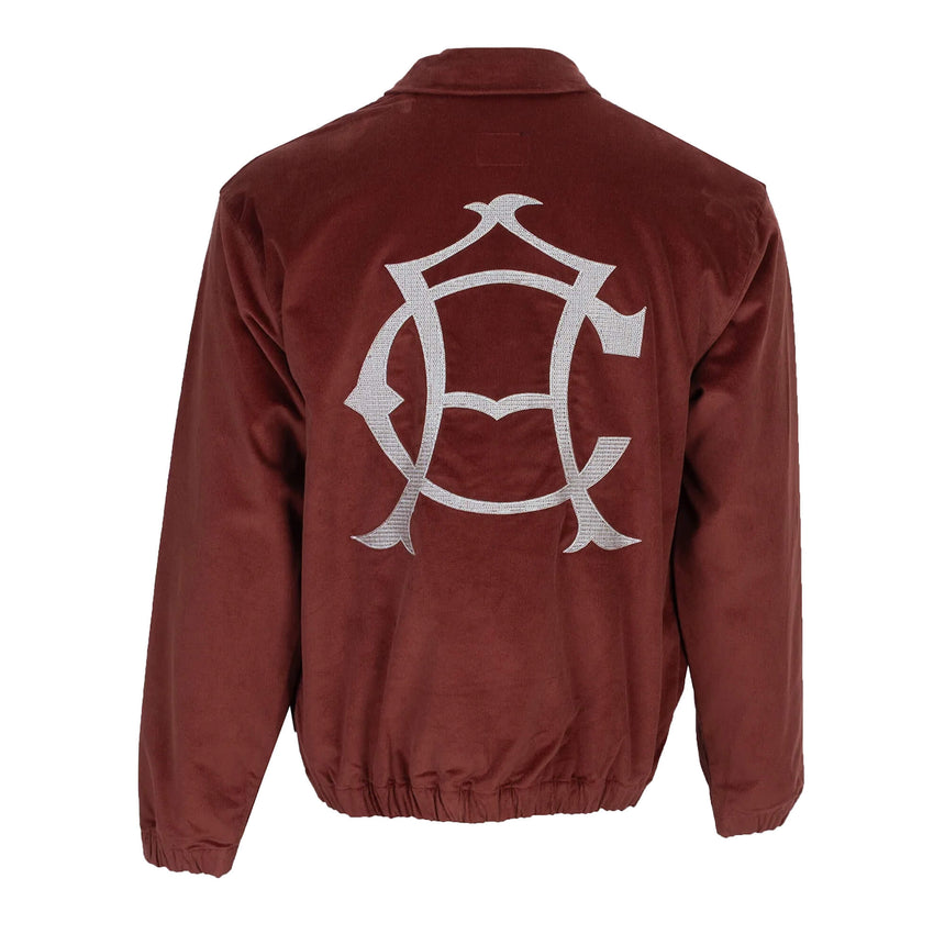 Nike Men's Club America Corduroy Harrington Jacket Burgundy Back