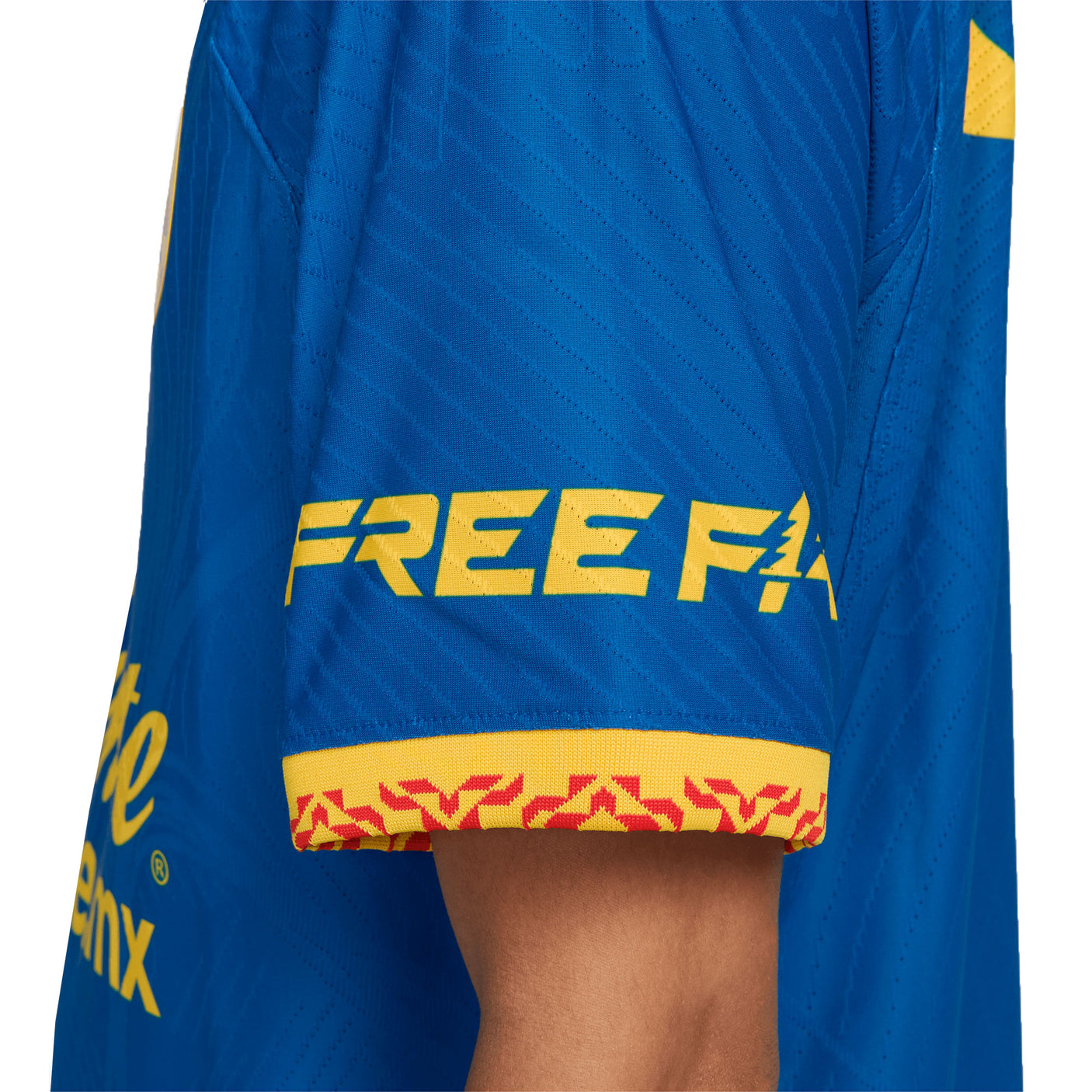 Nike Men's Club America 2023/24 Dri-FIT Match Away Jersey Blue/Yellow Left Sleeve