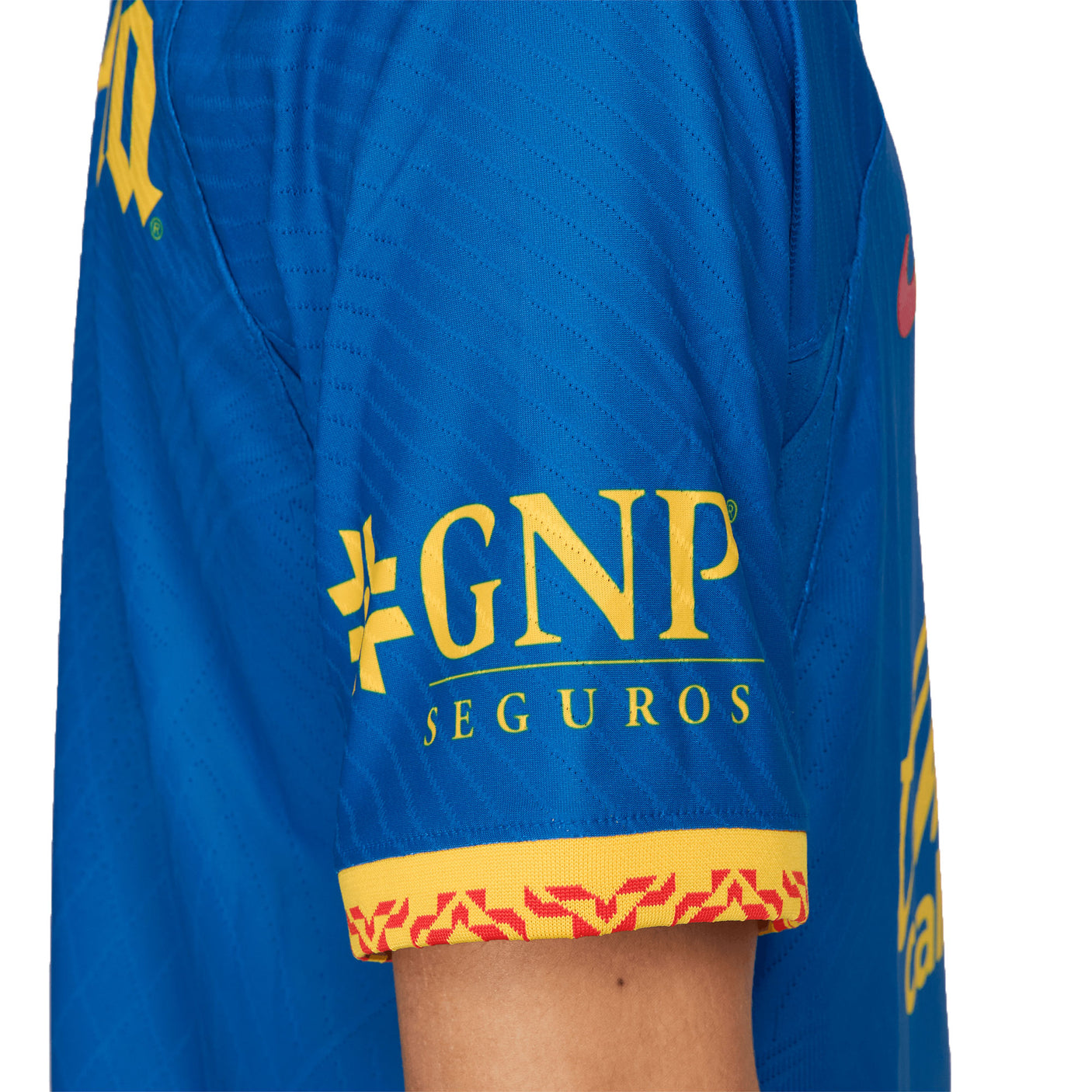 Nike Men's Club America 2023/24 Dri-FIT Match Away Jersey Blue/Yellow Right Sleeve