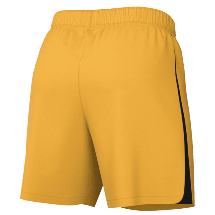 Nike Men's Dri-Fit League Knit III Shorts Yellow/Black Back