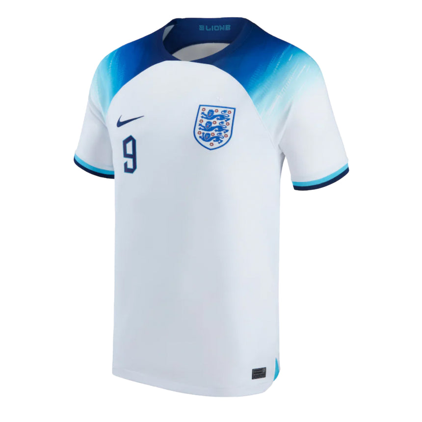Nike Men's England 2022/23 Home Jersey w/ Kane #9 Printing Front