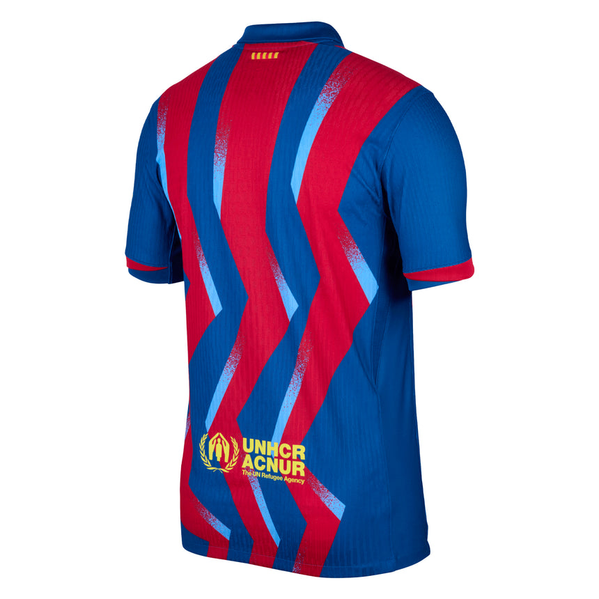 Nike Men's FC Barcelona 2025/26 Authentic Fourth Jersey Blue/Red Back