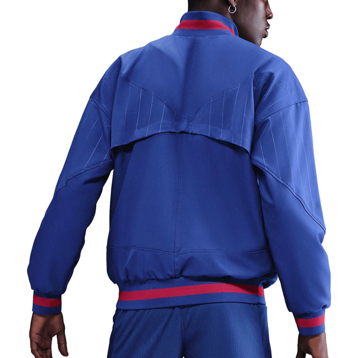 Nike Men's FC Barcelona Strike Anthem Full-Zip Jacket Royal Blue Back